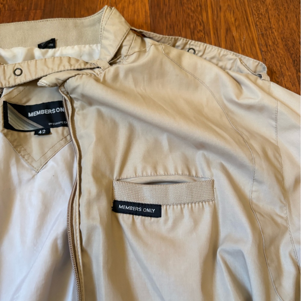 Members Only | Iconic Racer Jacket | Khaki Jacket - Picture 2 of 5